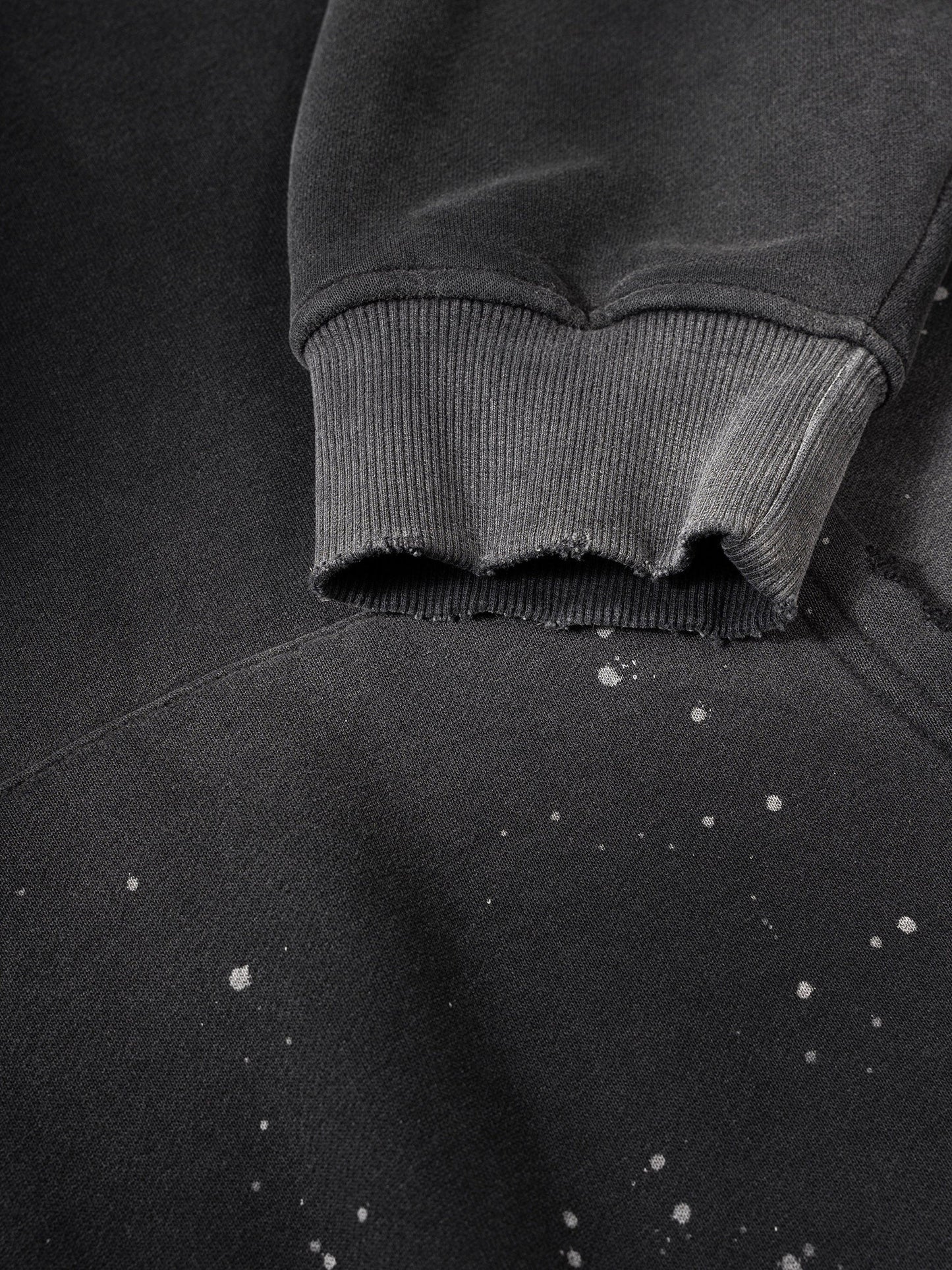 AmaruKhan Hebrews Vintage Washed Frayed Fleece Hoodie