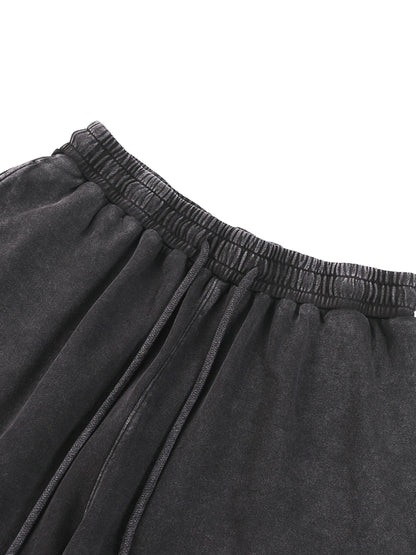 Amaru Khan Stars Acid Wash Straight Leg Pants