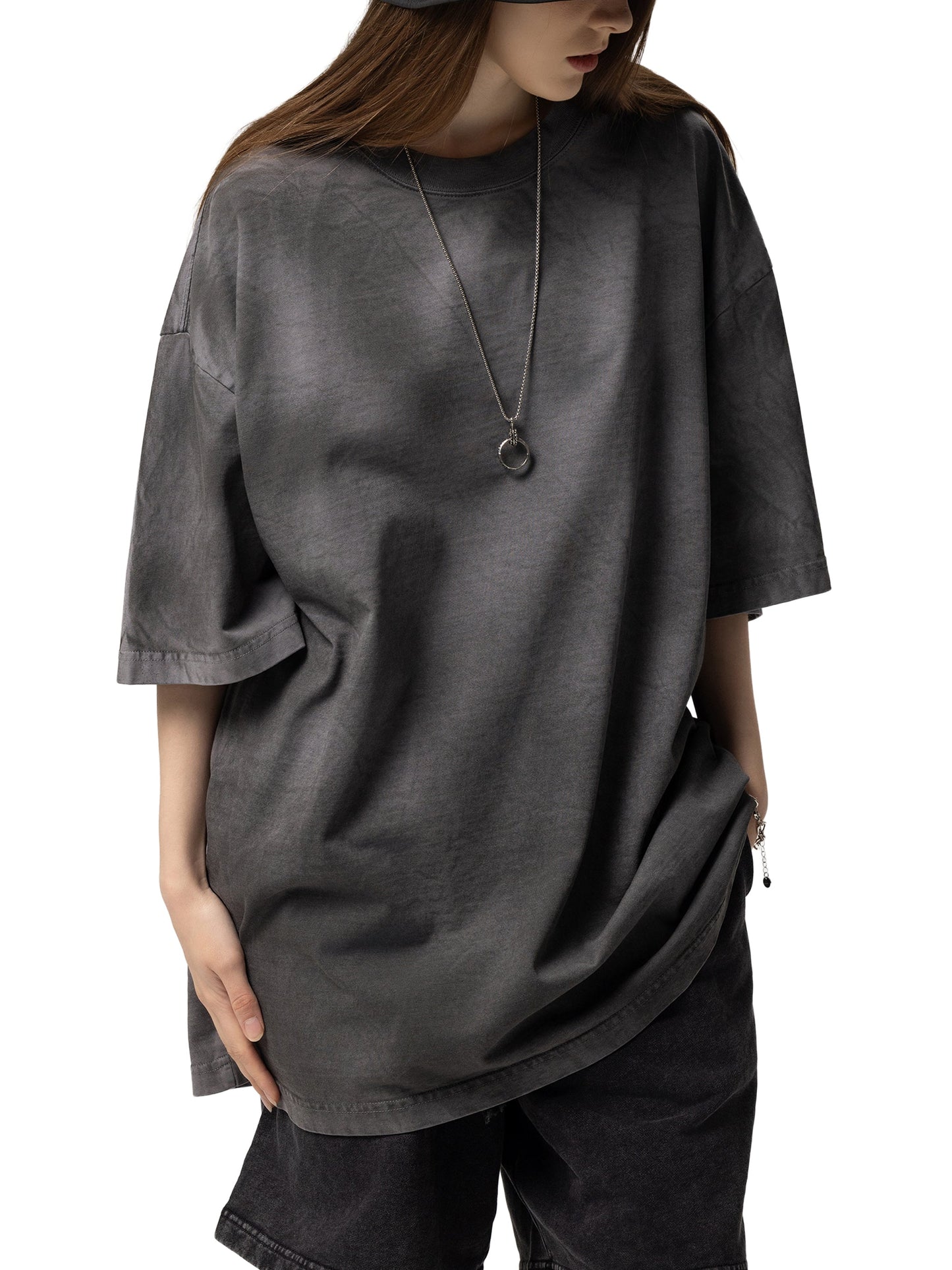 Amaru Khan Stars Dirty Washed T-shirt