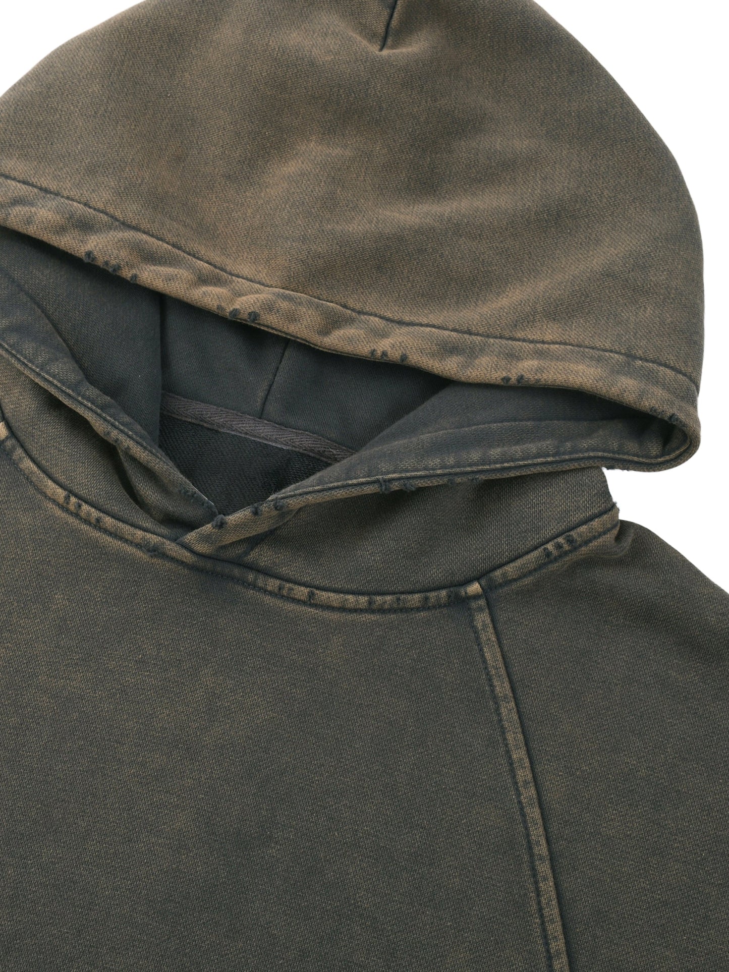 AmaruKhan O.G.'s Vintage Washed Frayed-Hem Hoodie