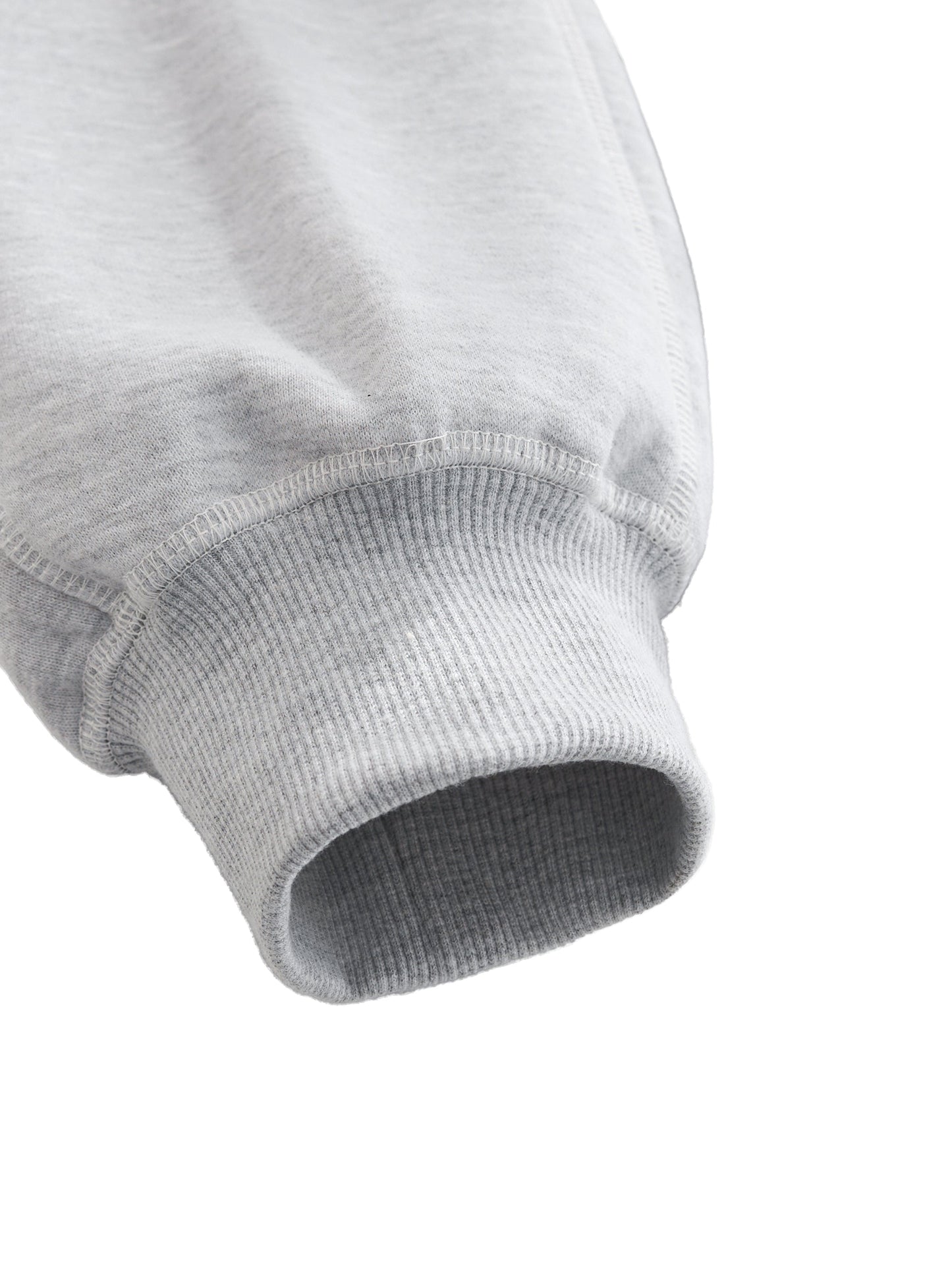 Love Bar Contrast-Stitched Boxy Fleece Zip Hoodie