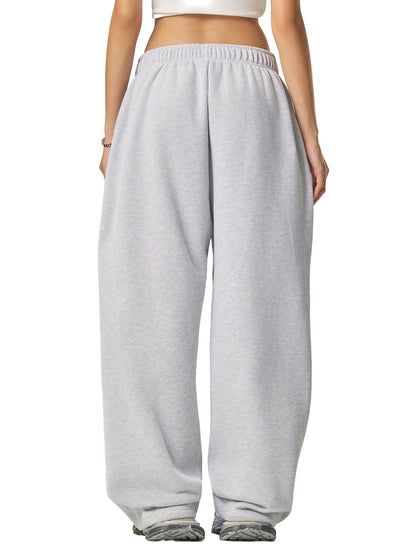 Luxury Tech Contrast-Stitched Fleece Sweatpants