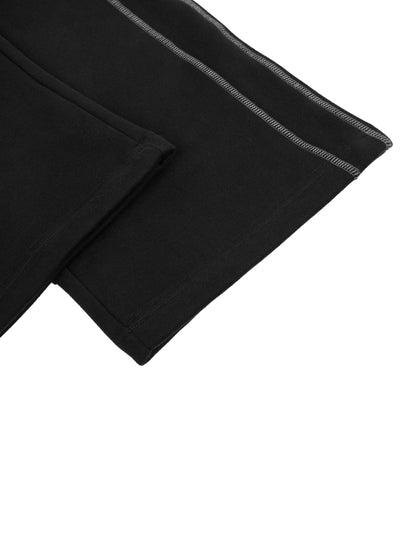 Luxury Tech Contrast-Stitched Fleece Sweatpants