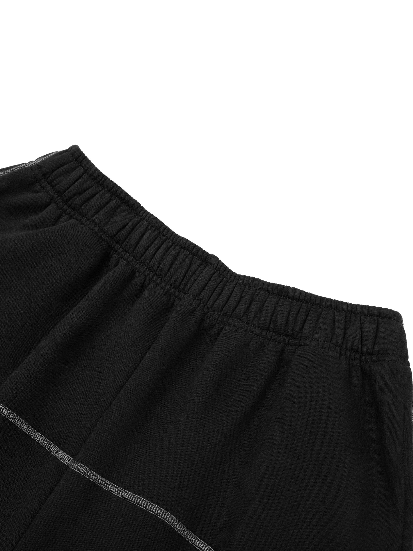 Luxury Tech Contrast-Stitched Fleece Sweatpants