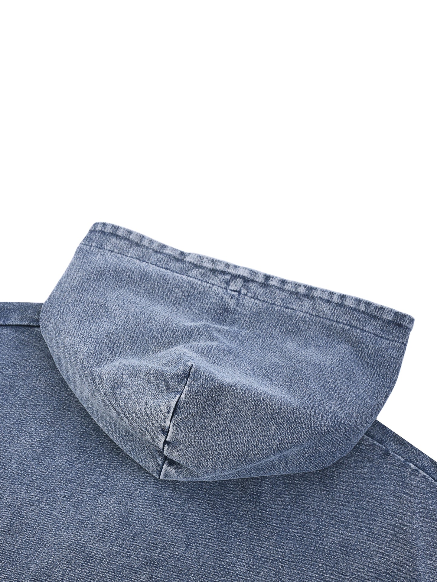 Love Bar Snow Wash Oversized Zip-Up Hoodie