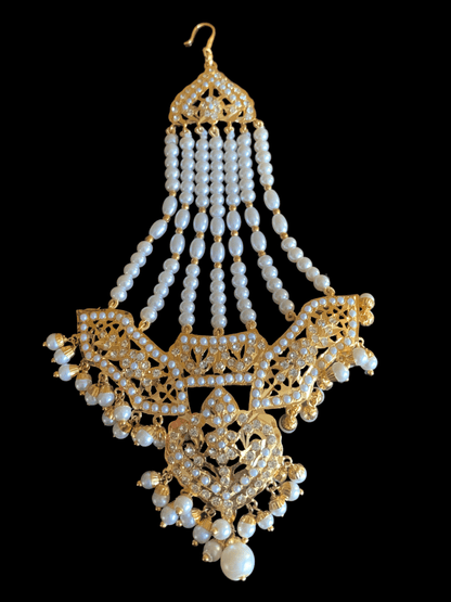 DJHR30 ASMITA jhoomar in pearls ( READY TO SHIP)