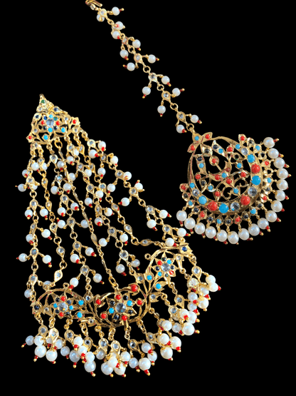 JTK30 Hira multicolor   jhoomar tika  ( SHIPS IN 4 WEEKS  )