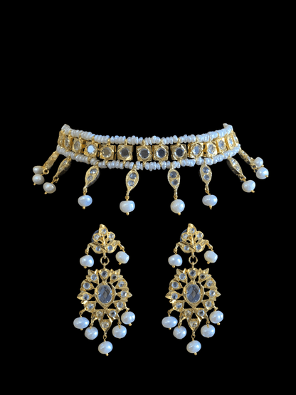 C129 Marina fresh water  pearls necklace set (READY TO SHIP )