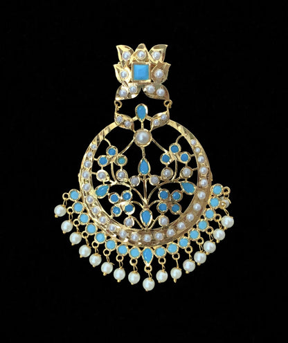 DER203 Radha Feroza   chandbali ( READY TO SHIP )