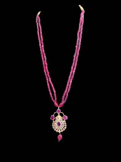 PS442 Jugni in faux ruby  beads ( READY TO SHIP)