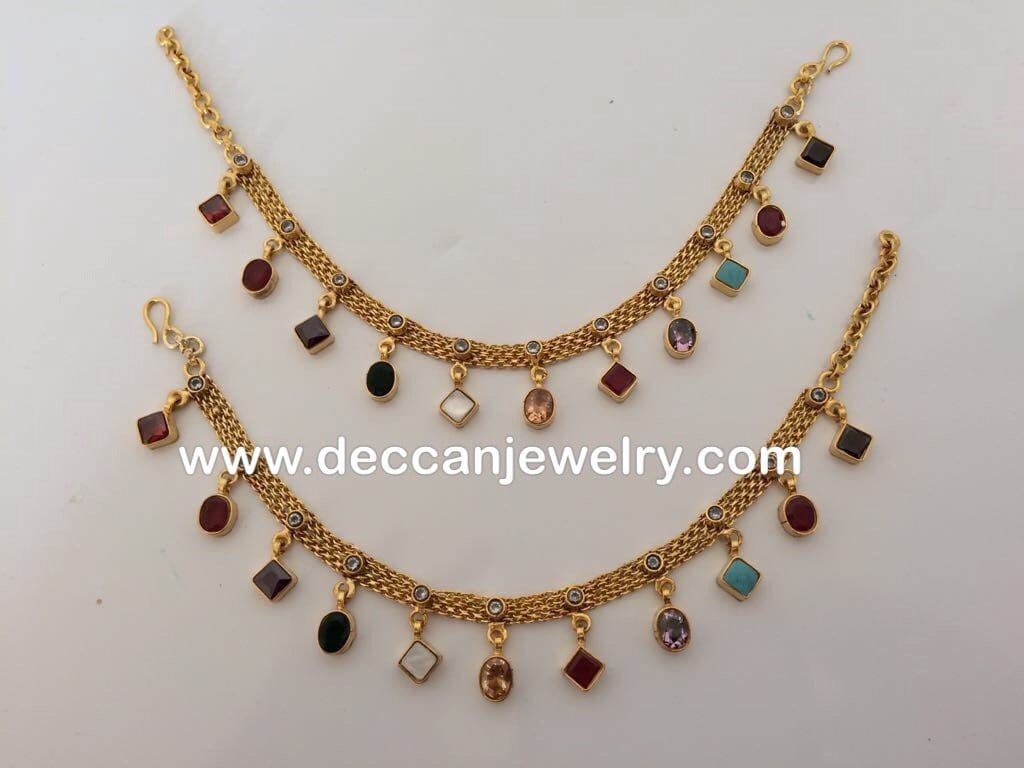 kundan payal in navratan ( SHIPS IN 2 WEEKS  )