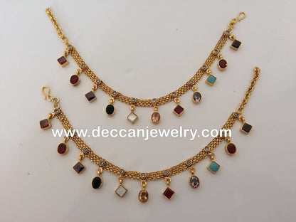 kundan payal in navratan ( SHIPS IN 2 WEEKS  )