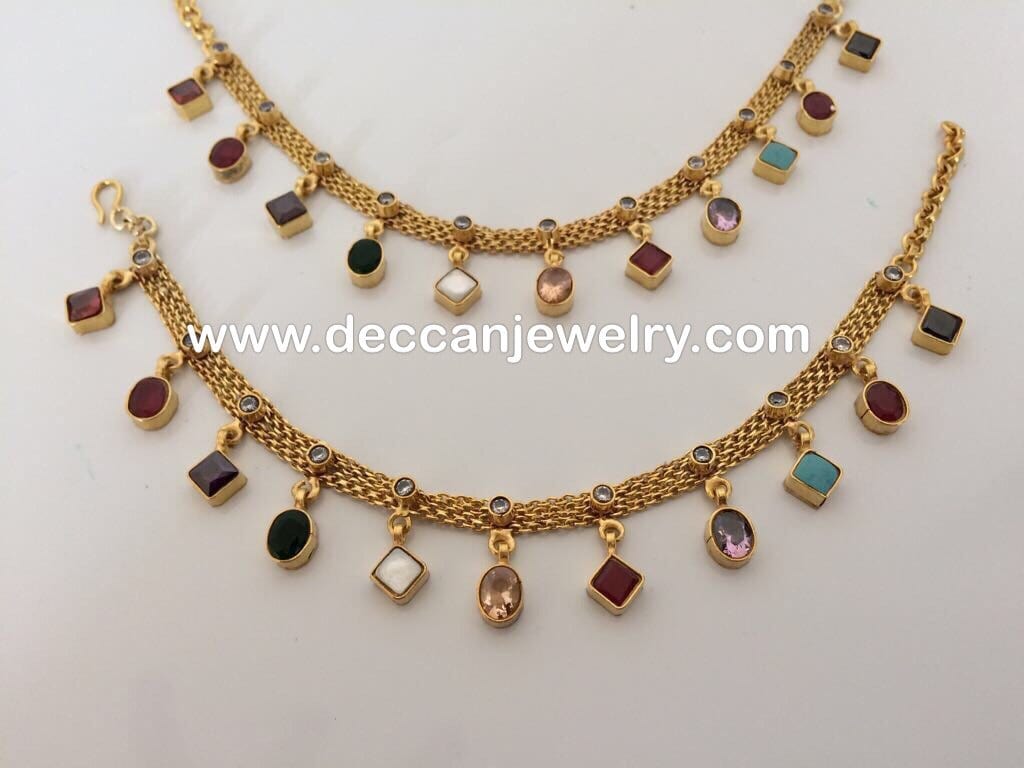 kundan payal in navratan ( SHIPS IN 2 WEEKS  )