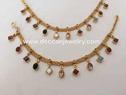 kundan payal in navratan ( SHIPS IN 2 WEEKS  )