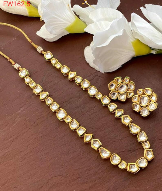 NS175 Nikita  kundan necklace (SHIPS IN 4 WEEKS )