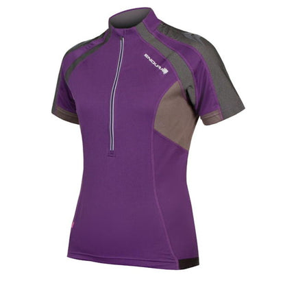 Endura Women's Hummvee Cycling Jersey, Purple (XS, S)