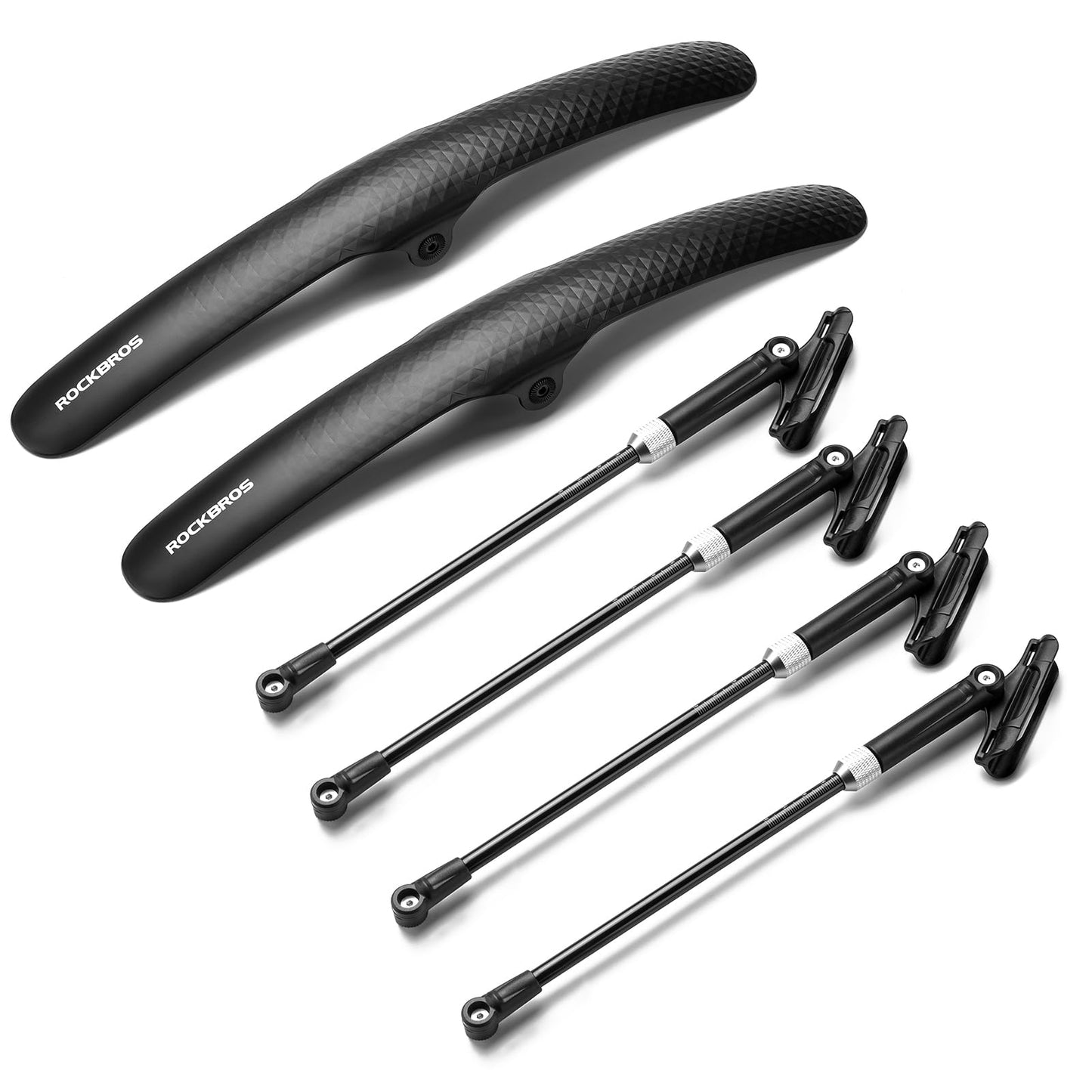 ROCKBROS Adjustable Bike Fenders Set for Road Bikes Easy Install - Triathlete Store