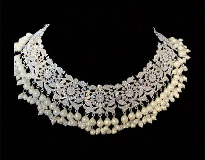 Rashmika bridal set in silver plating  ( SHIPS IN 4 WEEKS )