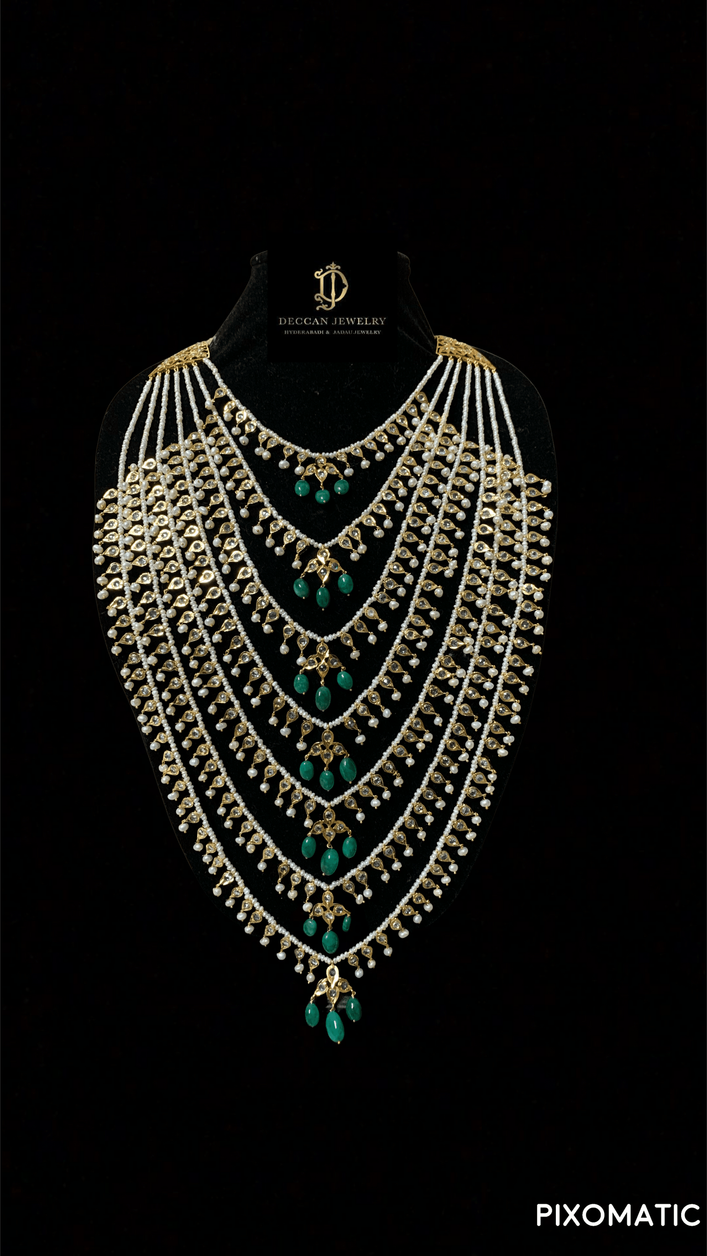 SAT15 Insia Bridal satlada in fresh water pearls ( READY TO SHIP )