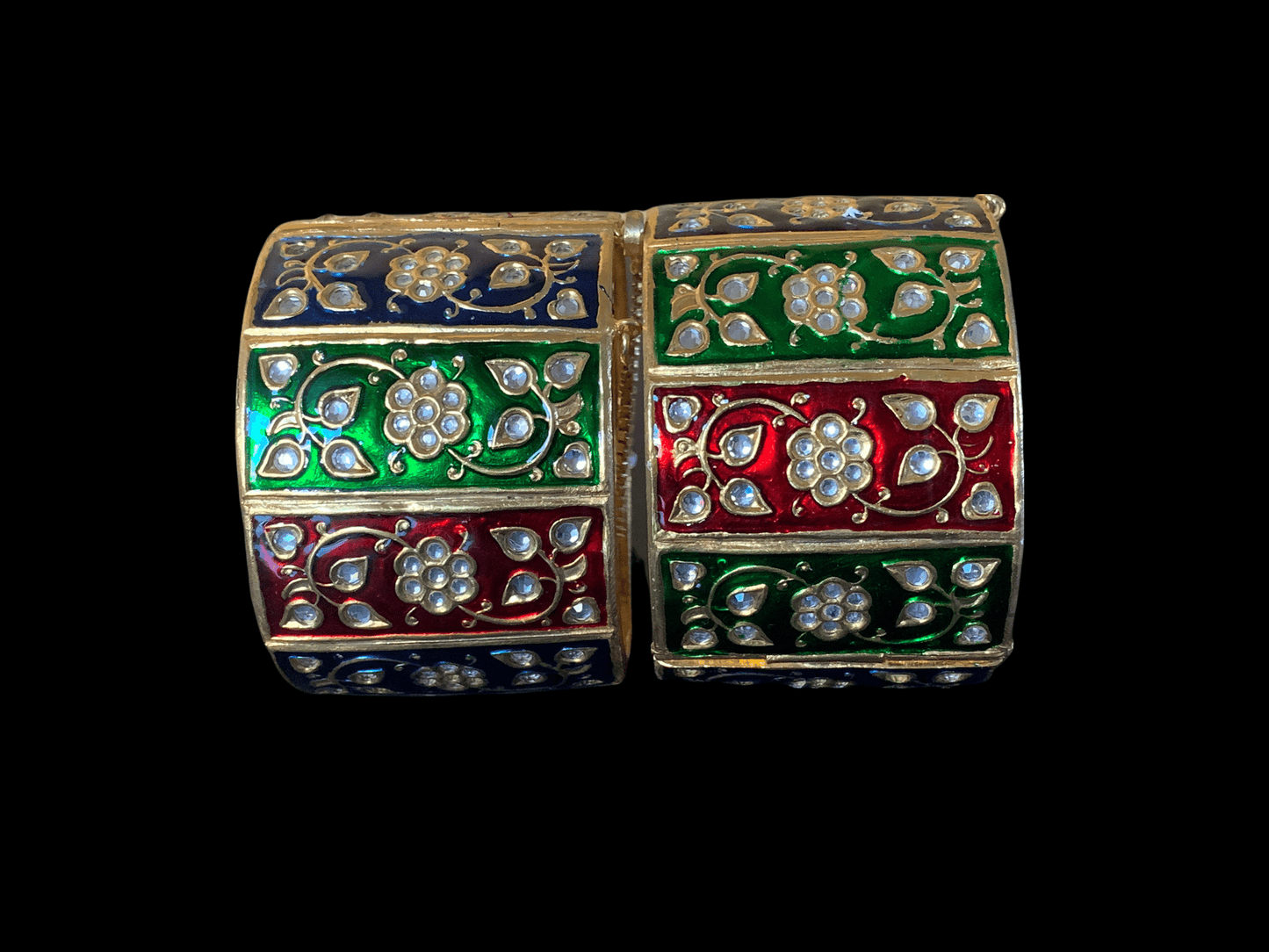 B46 Meenakari bangles -SET OF 2 (SHIPS IN 2 WEEKS )