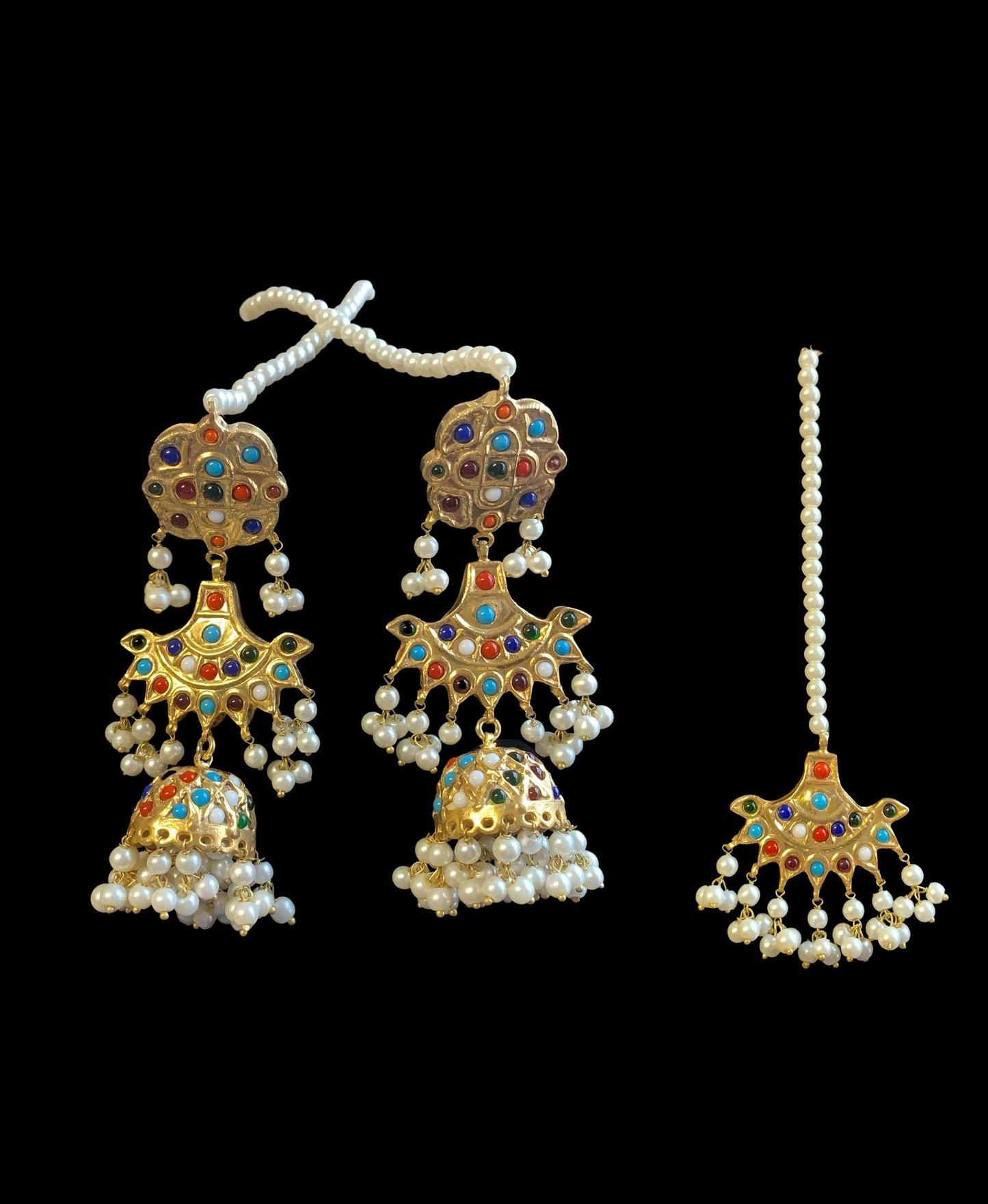 C313 Aniya navratan choker set ( READY TO SHIP )