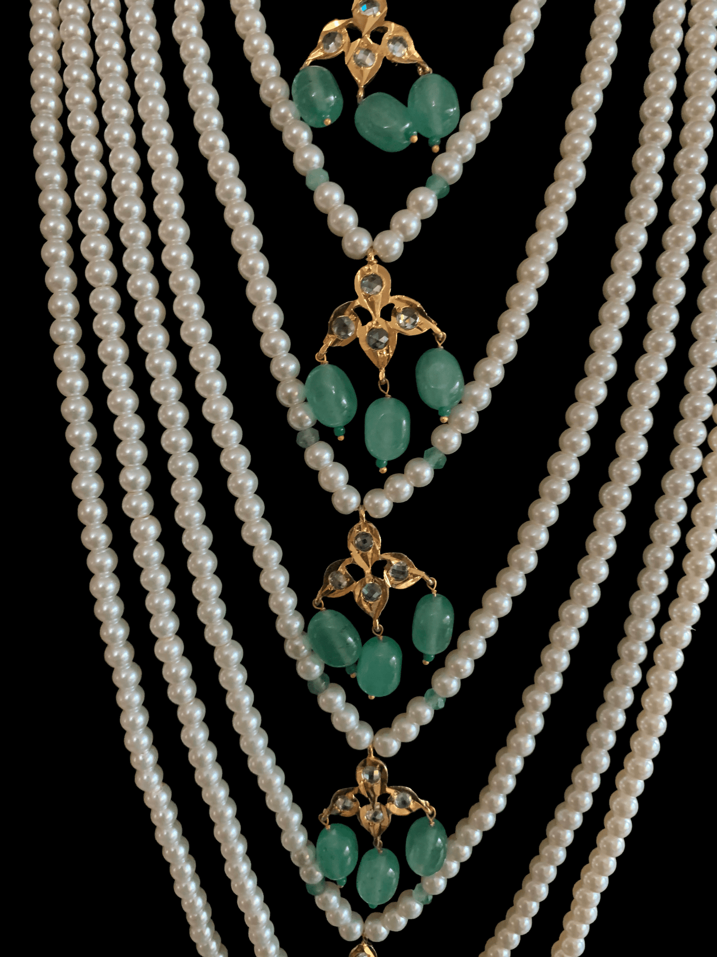 SAT54 Insia satlada in light green beads ( READY TO SHIP  )