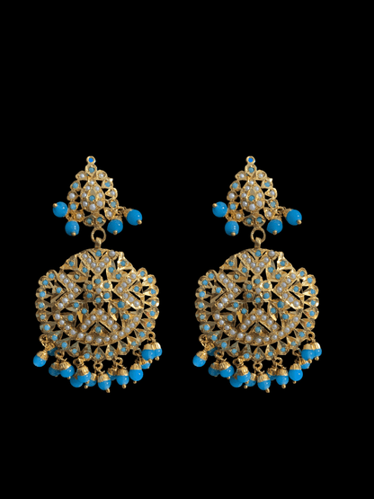 LN17 Jia Punjabi rani haar in turquoise / feroza ( SHIPS IN 4 WEEKS )