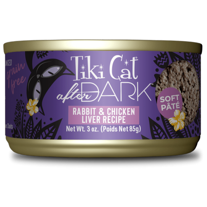 Tikicat Adult After Dark Rabbit and Chicken Liver Soft Pate (3oz)
