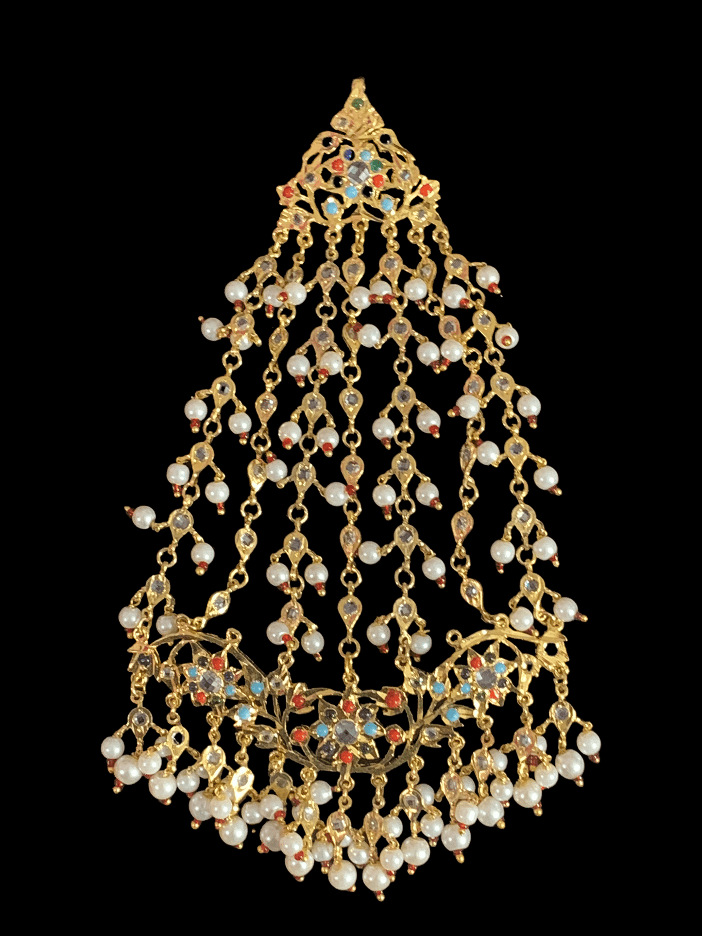 JTK30 Hira multicolor   jhoomar tika  ( SHIPS IN 4 WEEKS  )