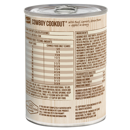 Merrick Grain Free Cowboy Cookout Wet Dog Food (12.7oz)
