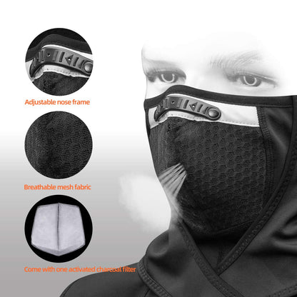 ROCKBROS Men Windproof Thermal Fleece Balaclava Ski Mask Winter Cycling  Motorcycle Gear