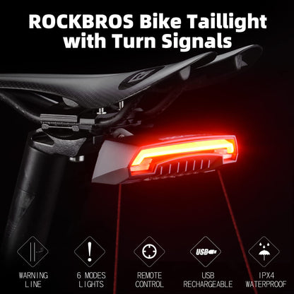 Tail Light with Turn Signals Remote Brake USB