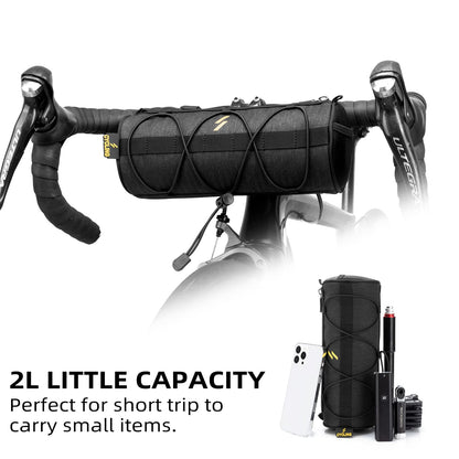 ROCKBROS Small Handlebar Bag Handy Front Bike Storage Pouch with Shoulder Strap Ideal