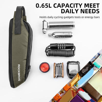 ROCKBROS Portable Bike Top Tube Bag Reflective Ultralight