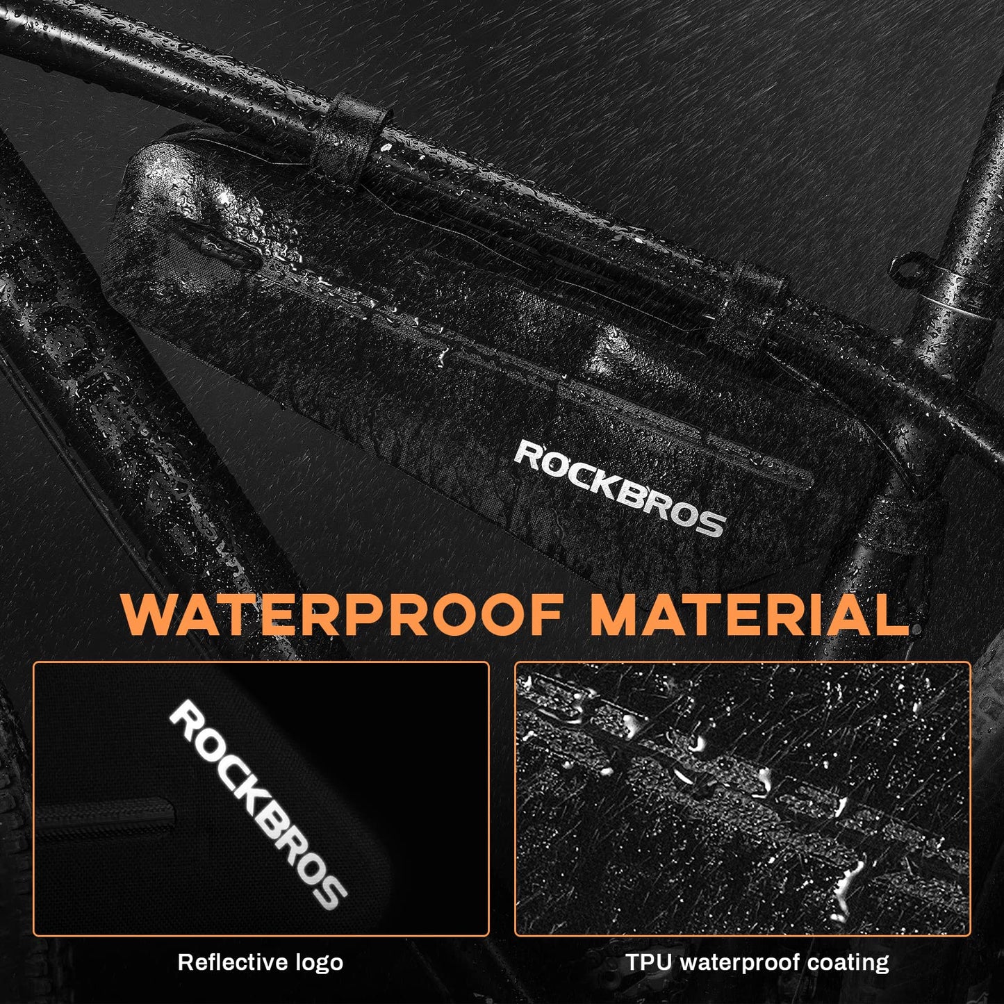 ROCKBROS Bike Top Tube Bag Bike Frame Bag For Super 73Waterproof  2 pieces combi