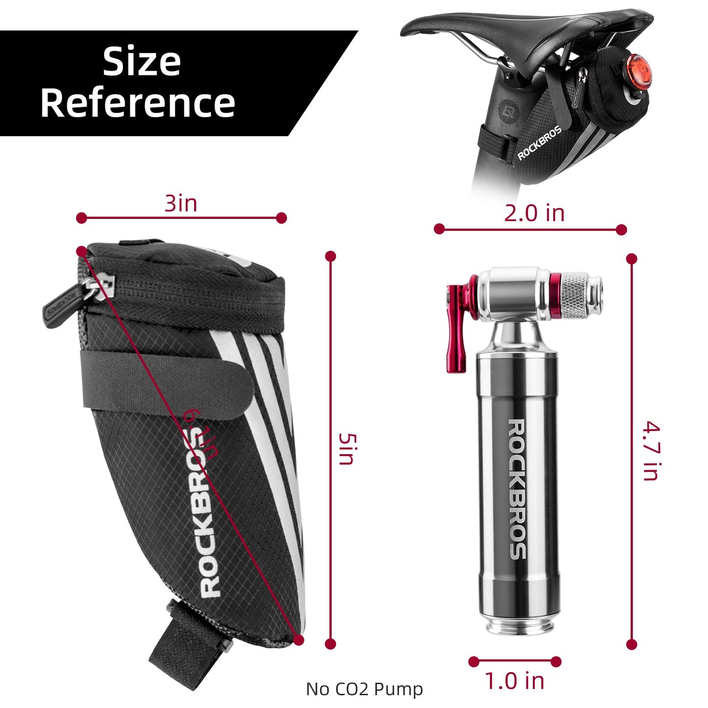 ROCKBROS Bike Saddle Seat Bag Under Seat