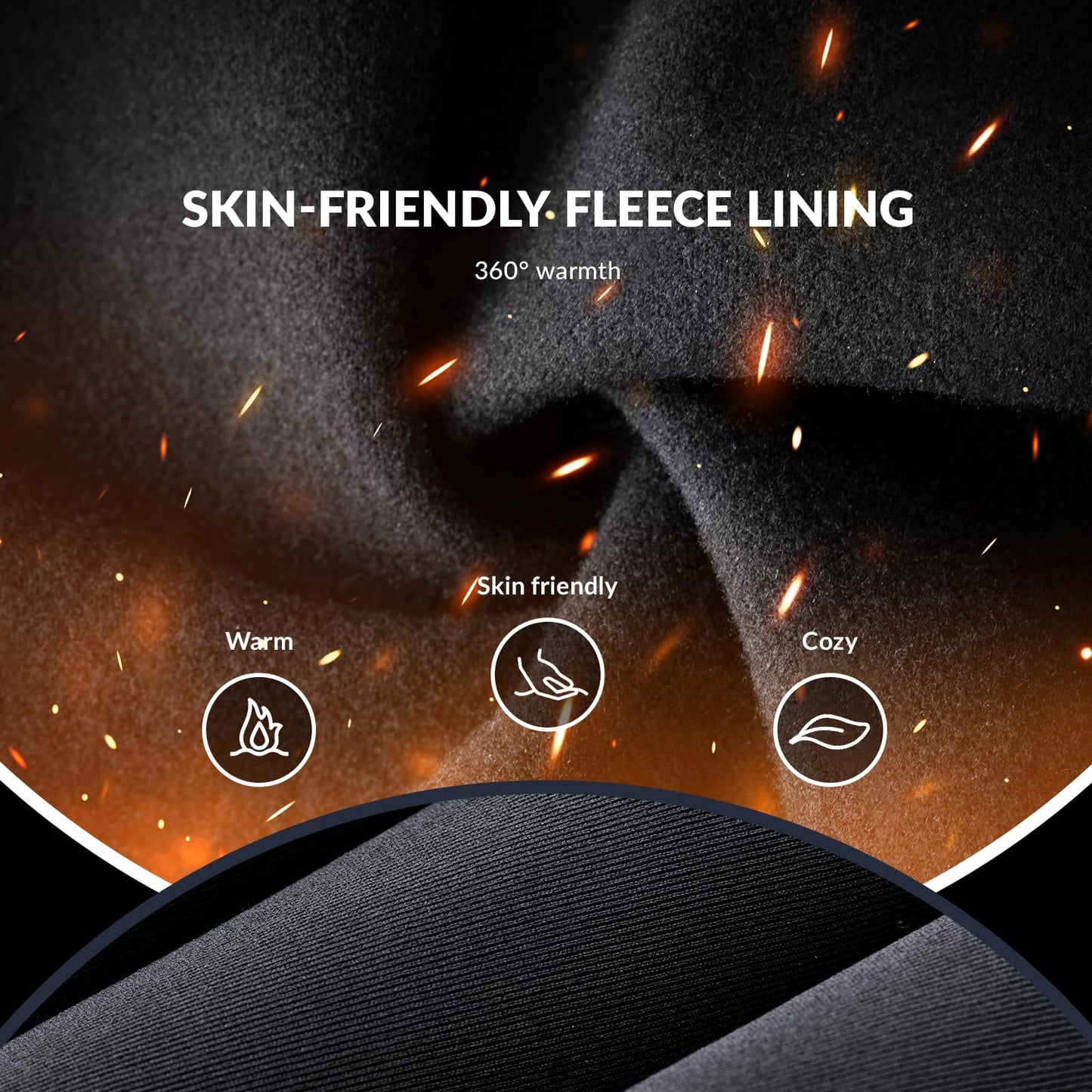 ROCKBROS Balaclava Windproof Thermal Scarf Ski Mask for Men Winter Neck Warmer