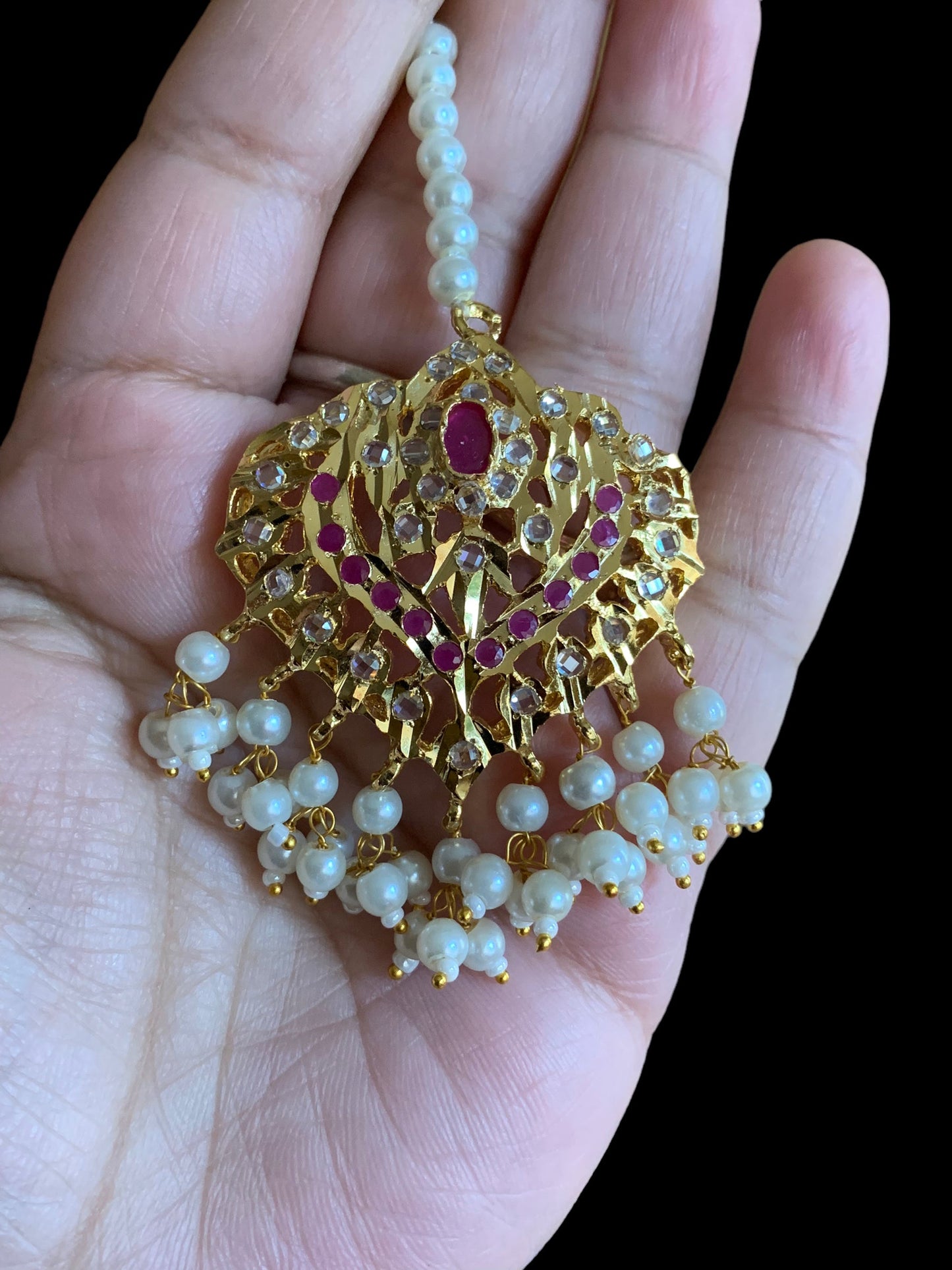 JTK33 Leah bridal jhoomar and Tika ( SHIPS IN 2 WEEKS )