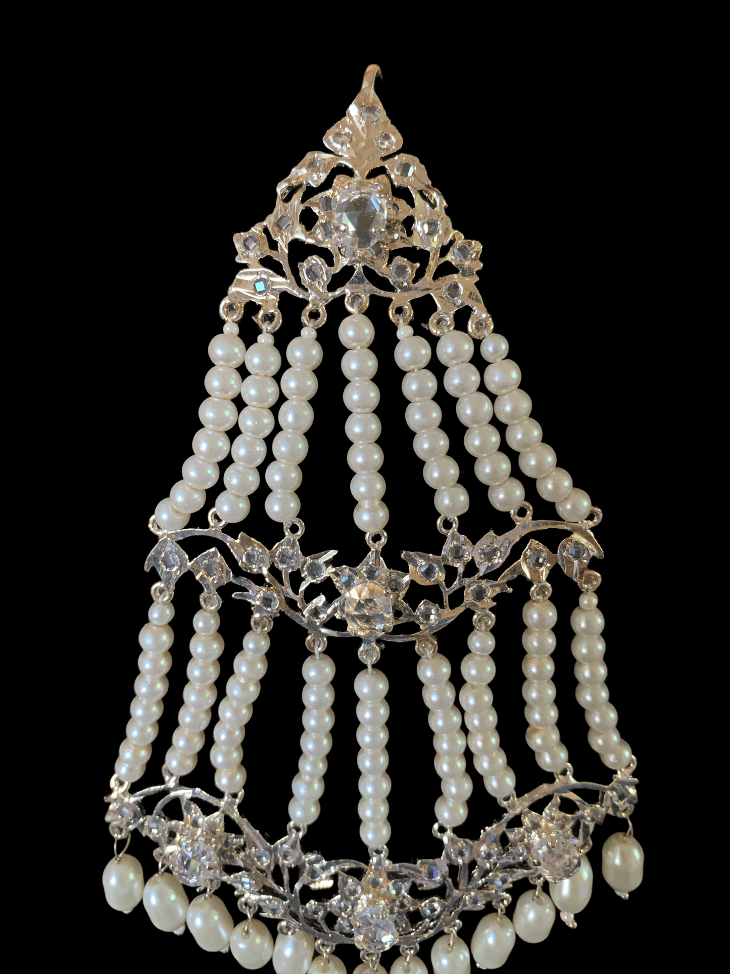 DJHR6 Leah jhoomar in silver plating ( READY TO SHIP  )