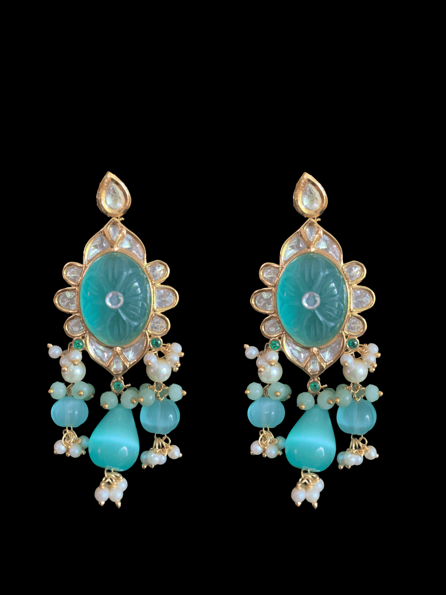 Denise cz polki choker in mint ( READY TO SHIP )