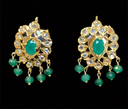 NS212 Meeraj necklace set ( green ) ( SHIPS IN 3 WEEKS )