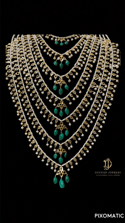 SAT15 Insia Bridal satlada in fresh water pearls ( READY TO SHIP )