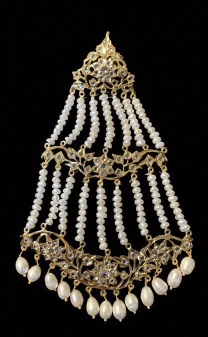 Leah fresh water pearls jhoomar ( SHIPS IN 3  WEEKS  )