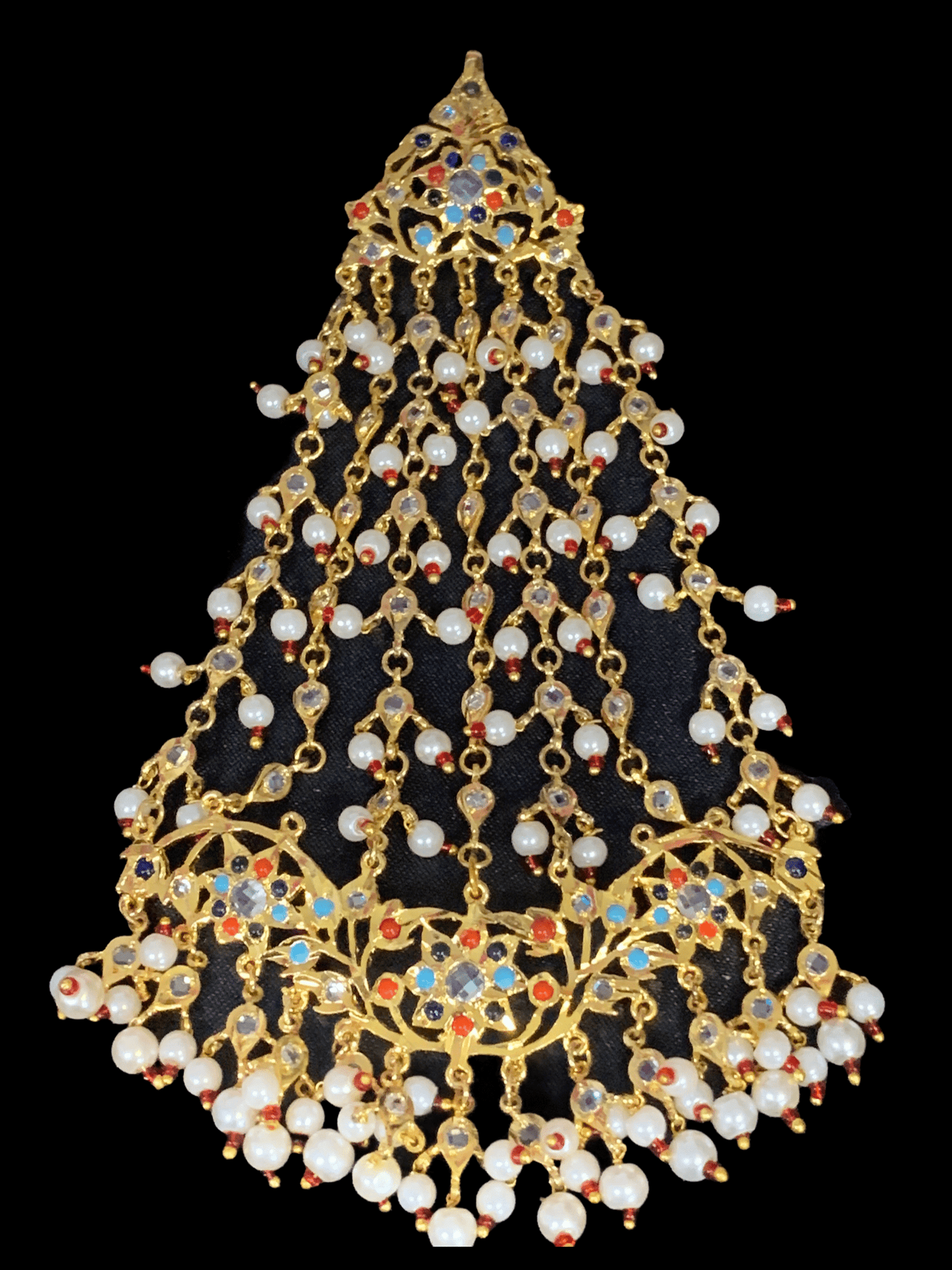 JTK30 Hira multicolor   jhoomar tika  ( SHIPS IN 4 WEEKS  )