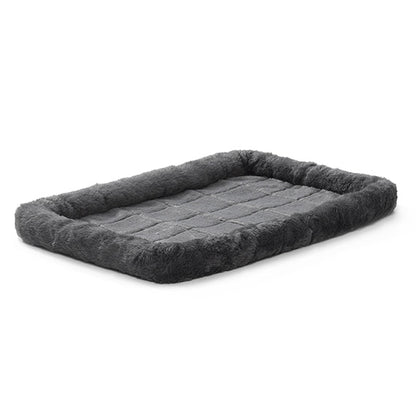 Midwest QuietTime Sheepskin Pet Bed Gray 36x23