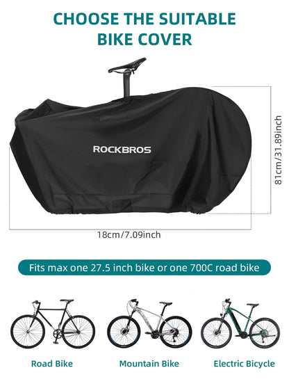 ROCKBROS Bike Cover for 19-27.5 inches Bikes Bike Storage Bag Foldable Storage Bag
