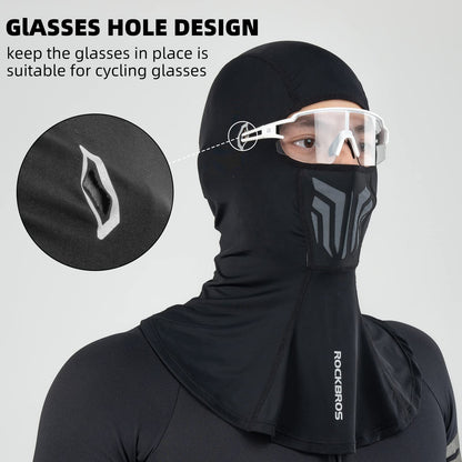 ROCKBROS Summer Balaclava Cooling Face Mask Cover Ice Silk Neck Gaiter