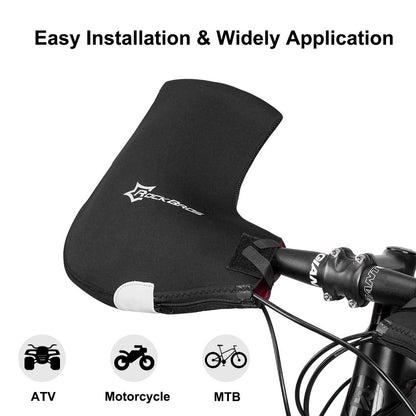 ROCKBROS Handlebar Mittens - Cold Weather Windproof MTB Bar Covers