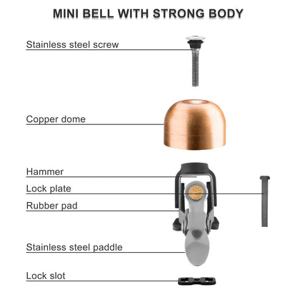 ROCKBROS Bike Classic Bicycle Bell  Loud Sound Bells - Triathlete Store