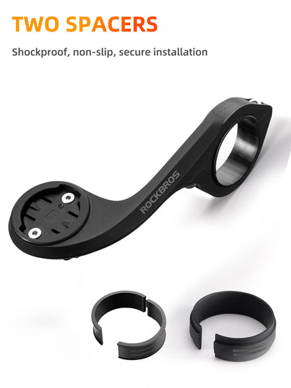 ROCKBROS Out Front Mount for Garmin, iGPSPORT - Fits 32-35mm Handlebars